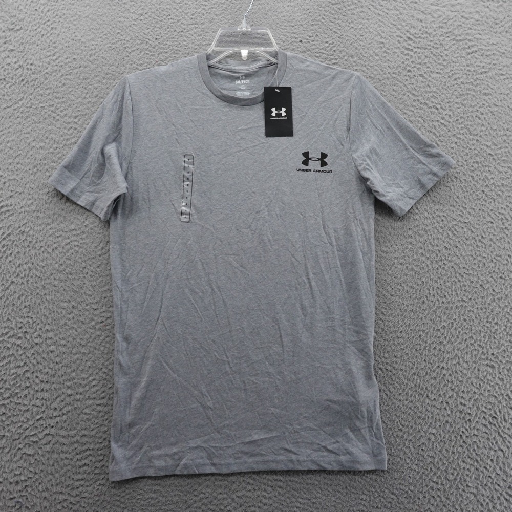 Under Armour Sportstyle Tee Shirt Small Gray Men Loose Fit Short Sleeve NWT